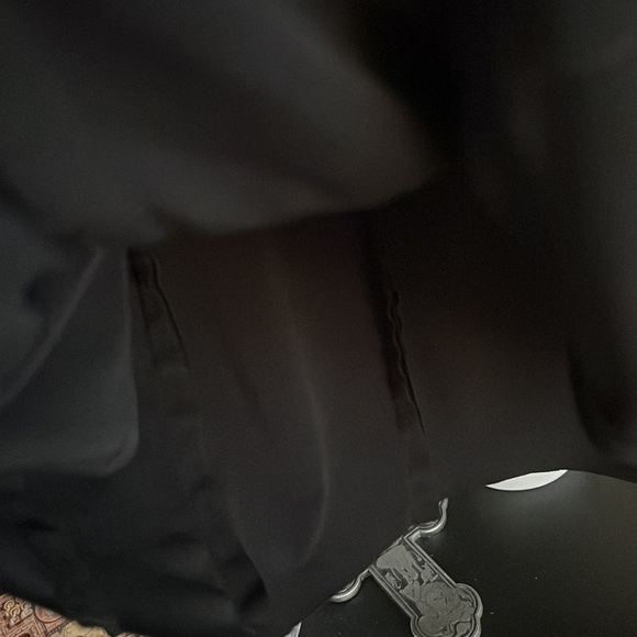 BETSY & ADAM Solid Black Halter Ruffled Detail Formal Dress, Size 4, NWT. - Picture 9 of 14